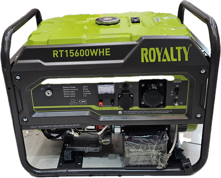 موتور برق 10 کیلووات رویالتی بنزینی تکنولوژی ژاپن مدل RT 15600 WHE استارتی