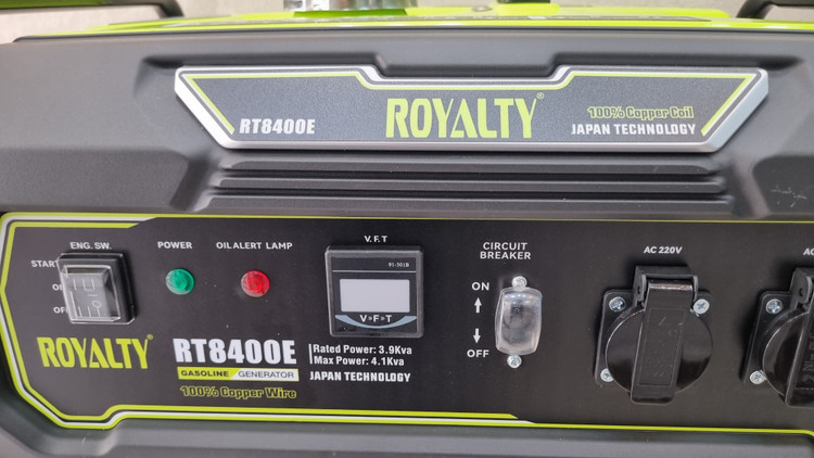 موتور برق 4 کیلووات رویالتی بنزینی تکنولوژی ژاپن مدل RT 8400E استارتی