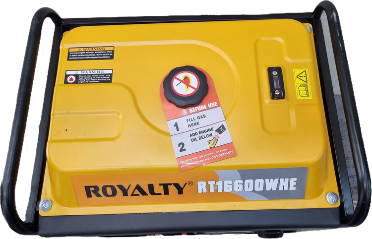 موتور برق 7 کیلووات رویالتی بنزینی تکنولوژی ژاپن مدل RT 16600WHE استارتی